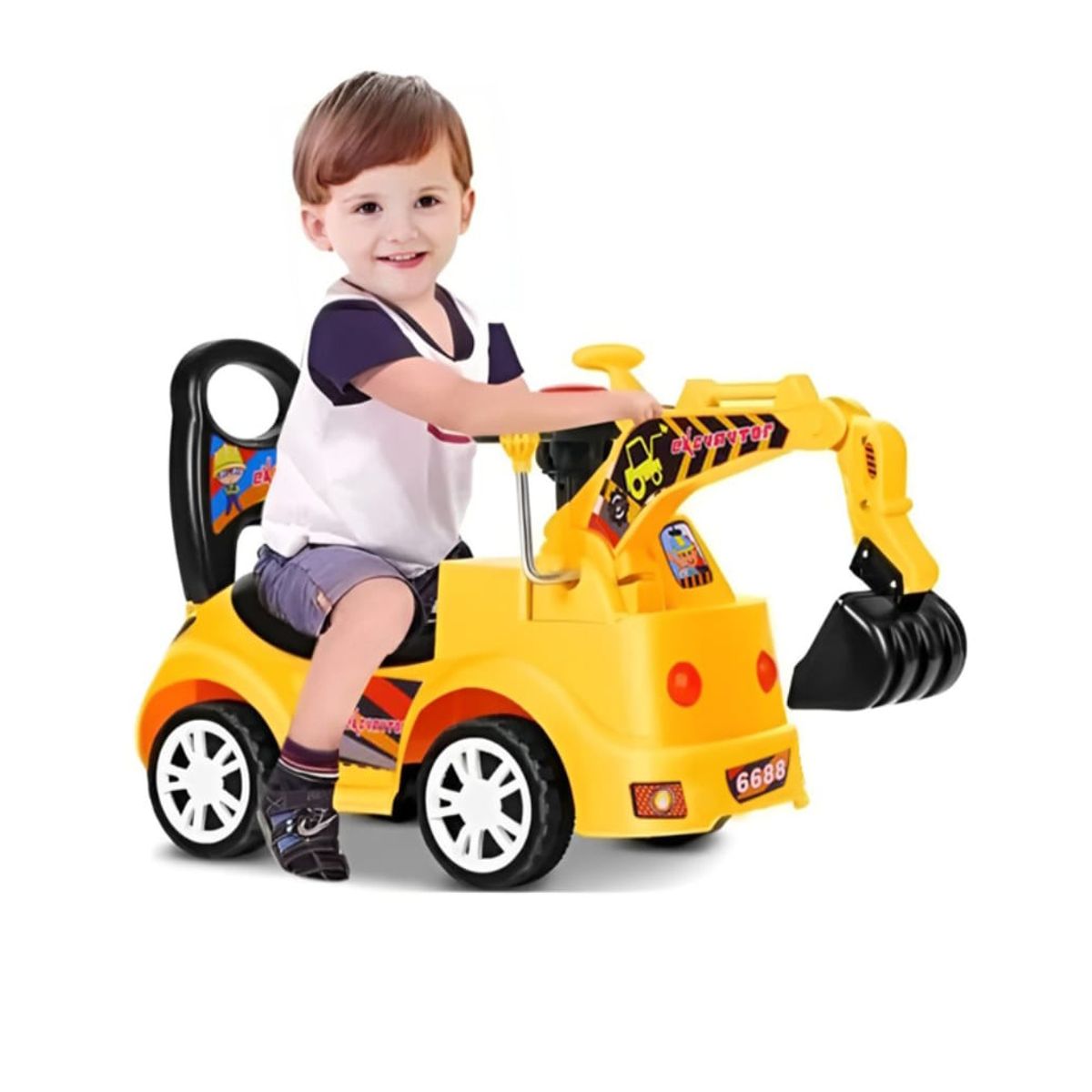 GENERICO - CorrePasillo para niños Excavadora Con Luz Y Sonido.