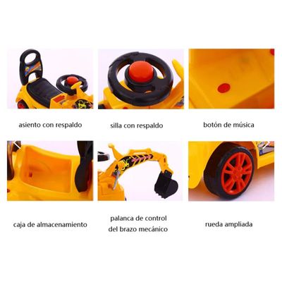 Imagen 2 del producto CorrePasillo para niños Excavadora Con Luz Y Sonido