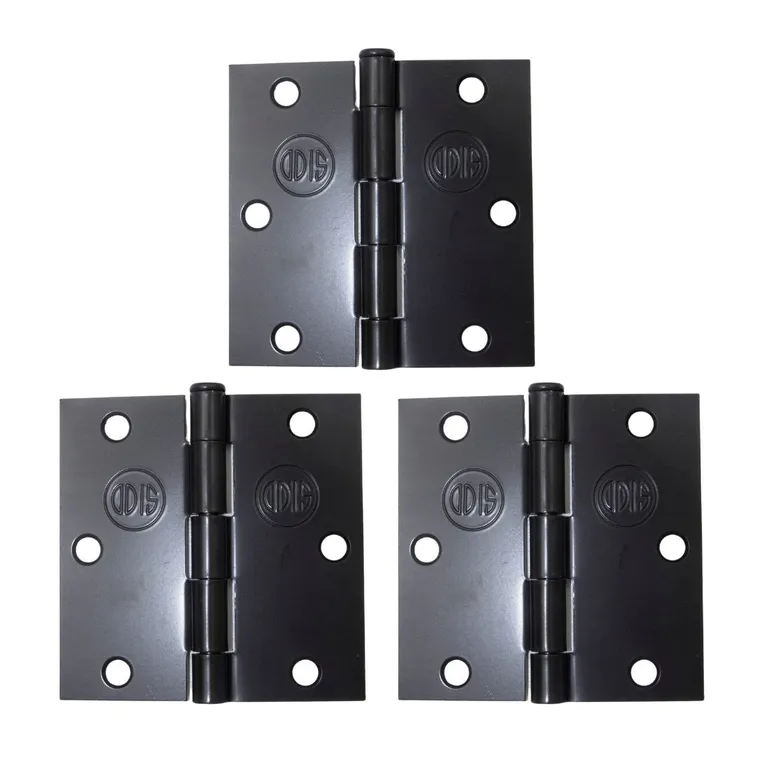 Pack 3 Bisagra Acero 3,53,52,0mm - Negro