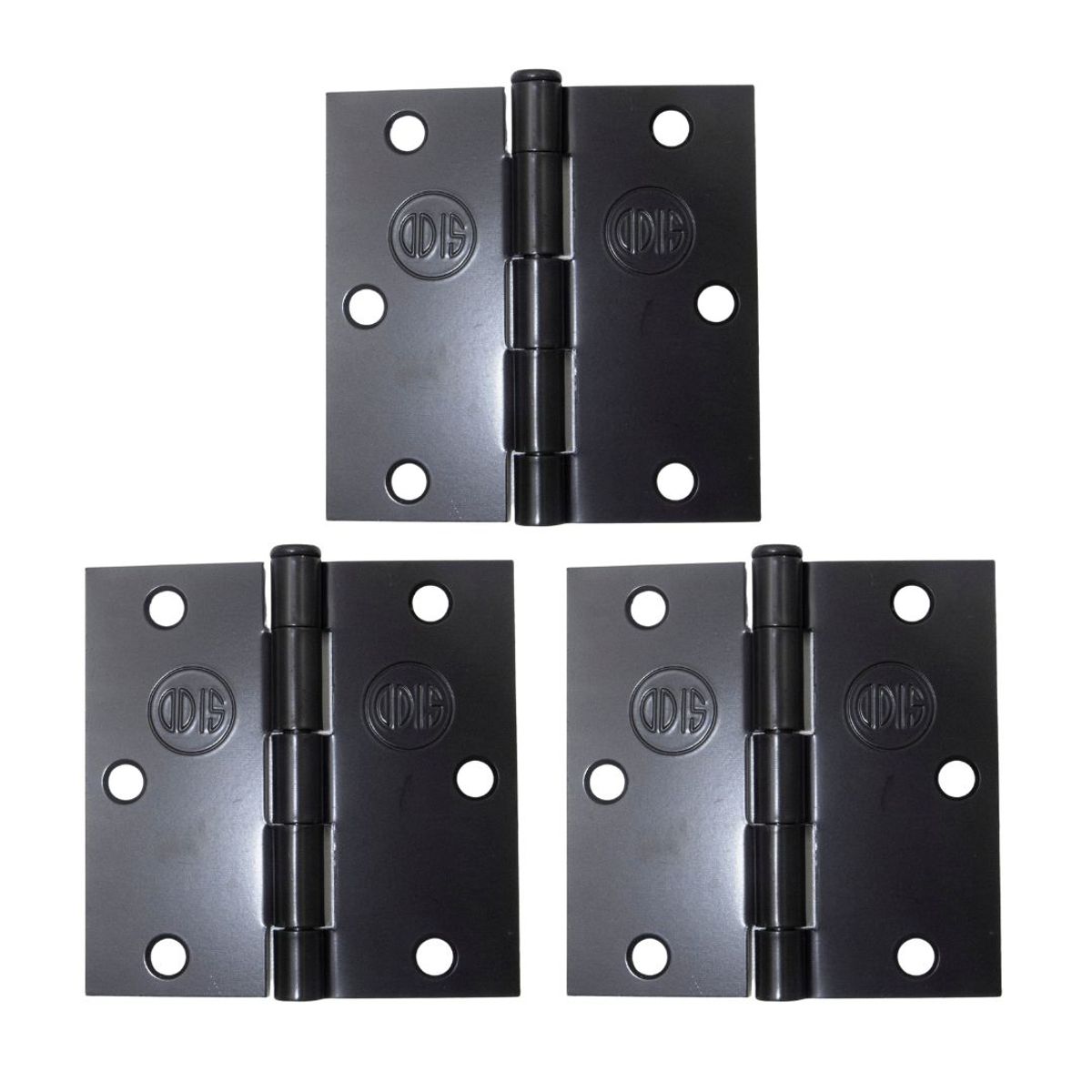ODIS - Pack 3 Bisagra Acero Odis 3,5”×3,5”×2,0mm - Negro