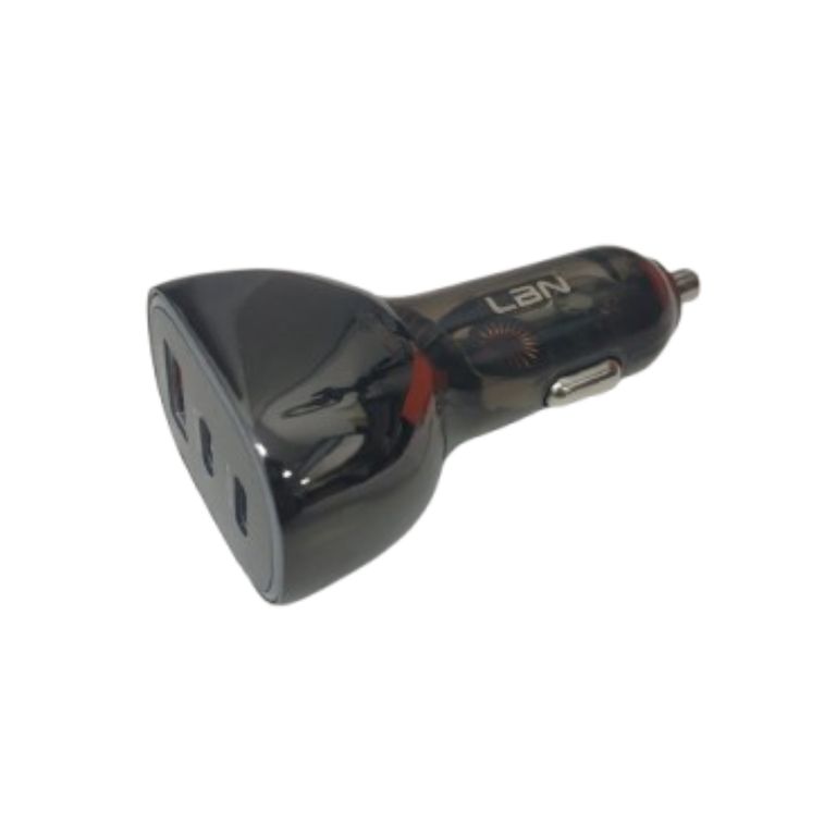 CARGADOR USBTIPO-C PARA VEHICULOS LBCC44 NEGRO