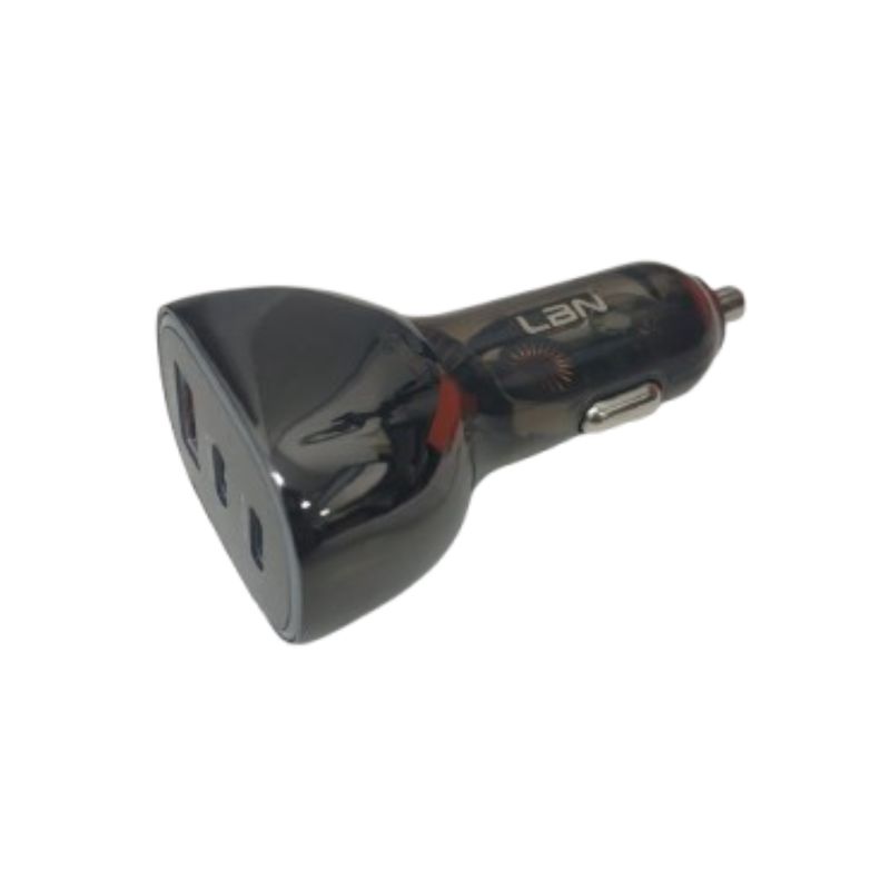 LBN - CARGADOR USBTIPO-C PARA VEHICULOS LBN LBCC44 NEGRO
