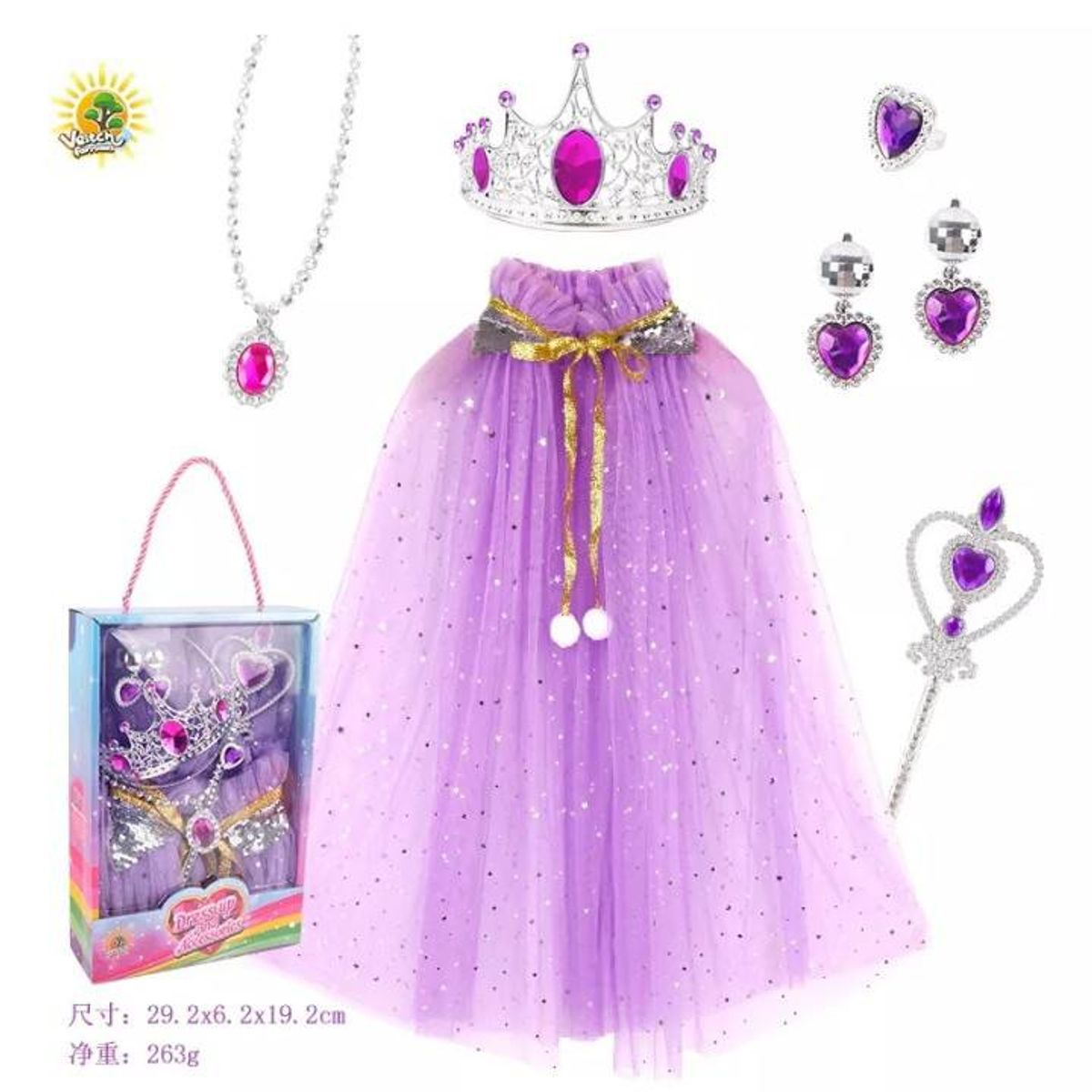 GENERICO - Set disfraz capa y accesorios niña