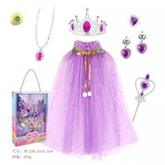 GENERICO - Set disfraz capa y accesorios niña