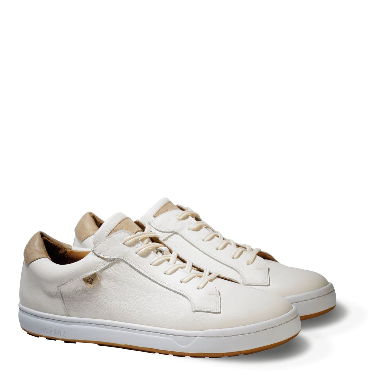 VEROZ - Zapatilla Hombre De Cuero Vecchio Blanco Véroz