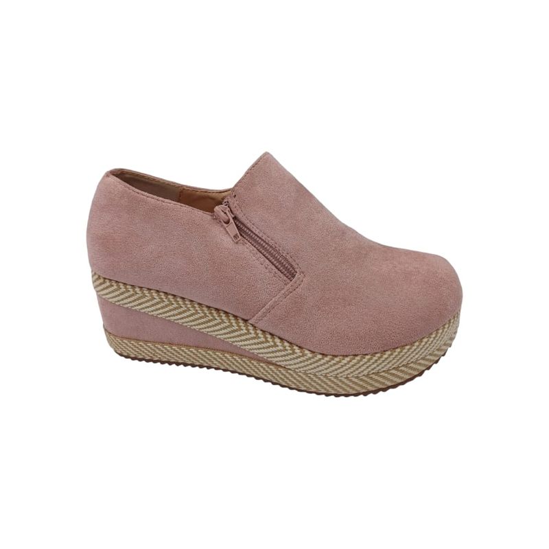 HERIEL - Zapato Panchita Rosa Plataforma