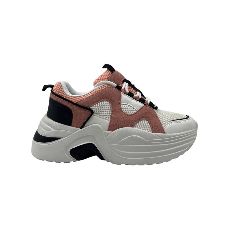 HERIEL - Zapatilla Rosa Plataforma Mujer