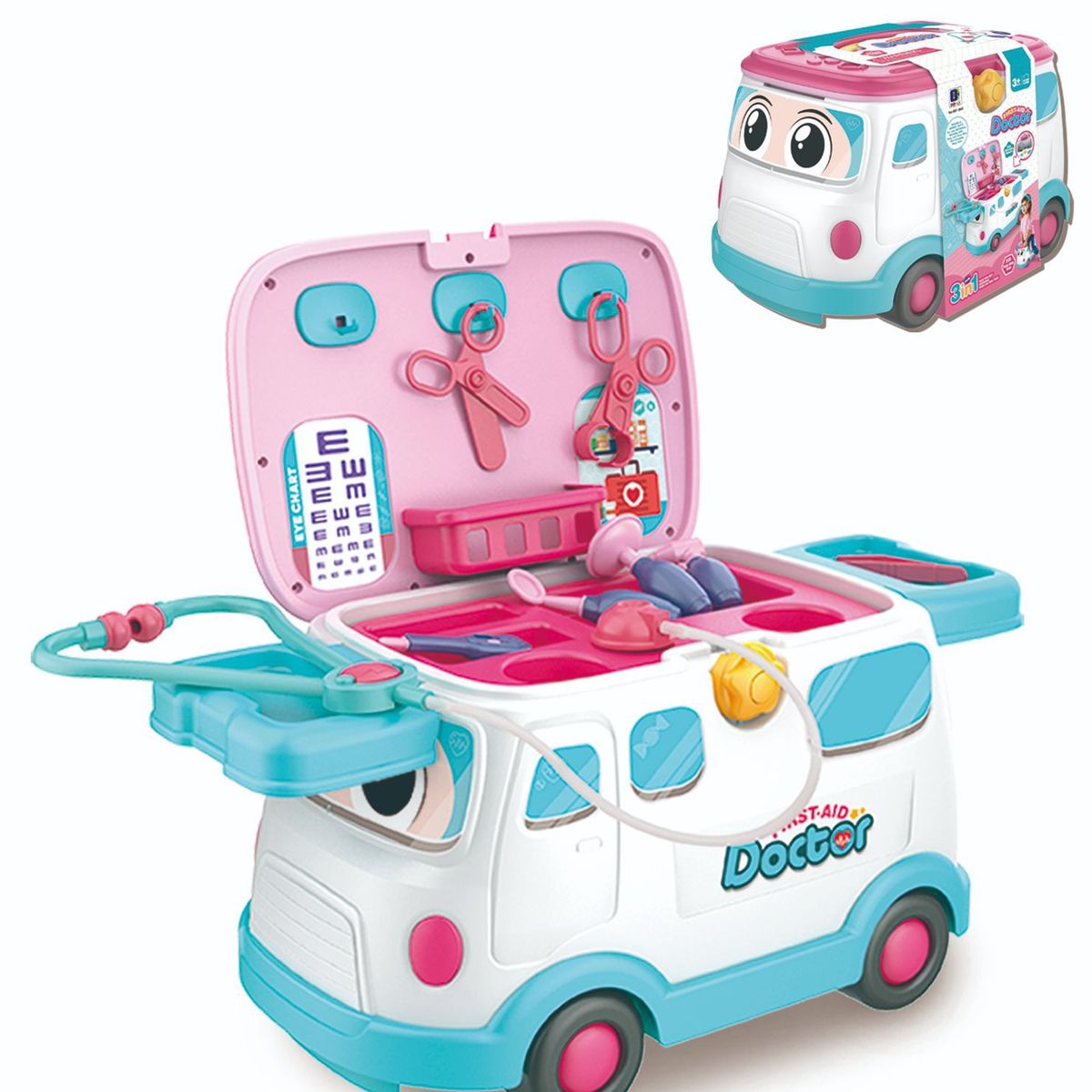 GENERICO - Correpasillos Creativo Bus 3 En 1 Para Niños Dr