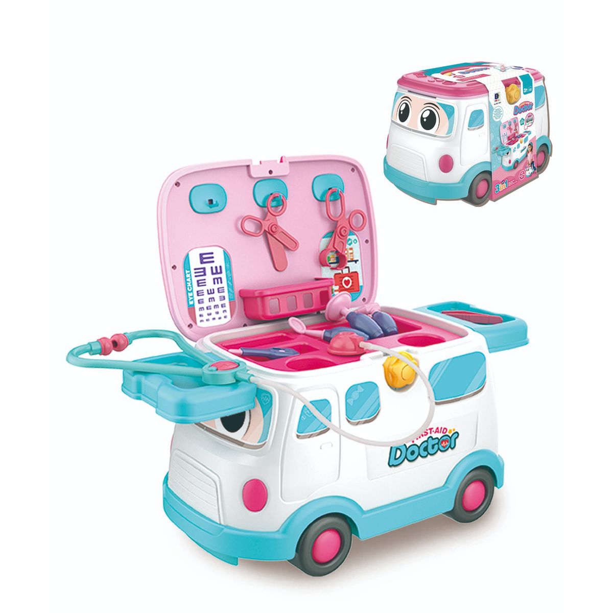 GENERICO - Correpasillos Creativo Bus 3 En 1 Para Niños Dr