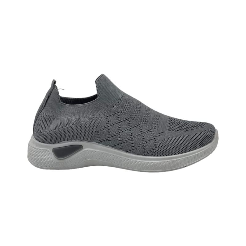 HERIEL - Zapatilla Gris Lona Plataforma