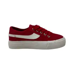 HERIEL - Zapatilla Roja Plataforma Mujer
