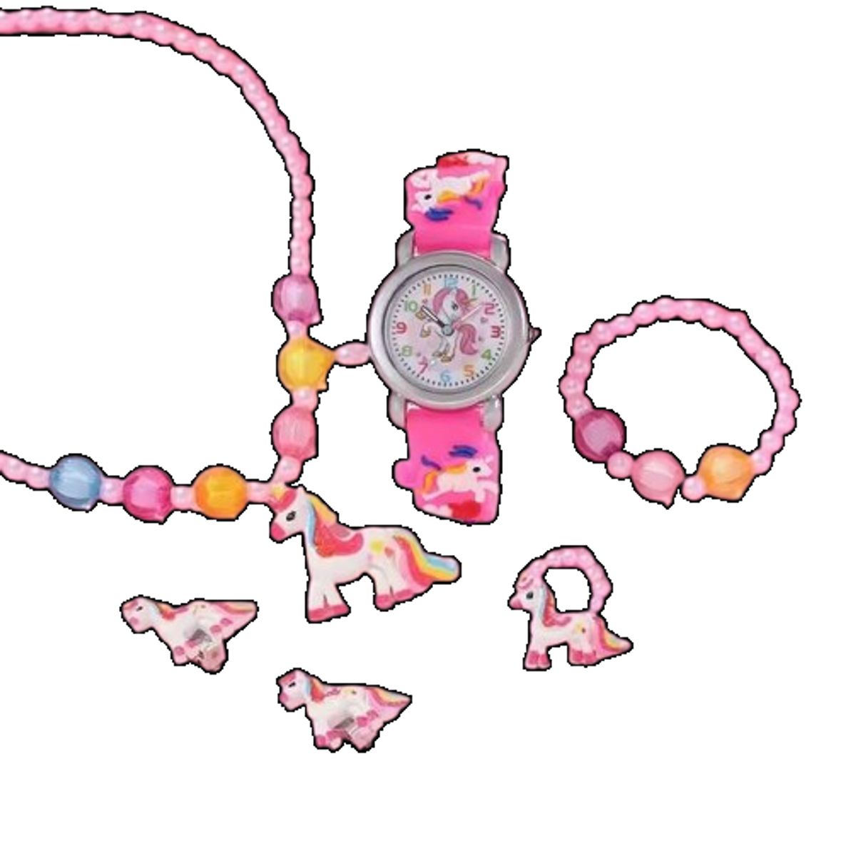 GENERICO - Pack reloj y accesorios lindos para niña