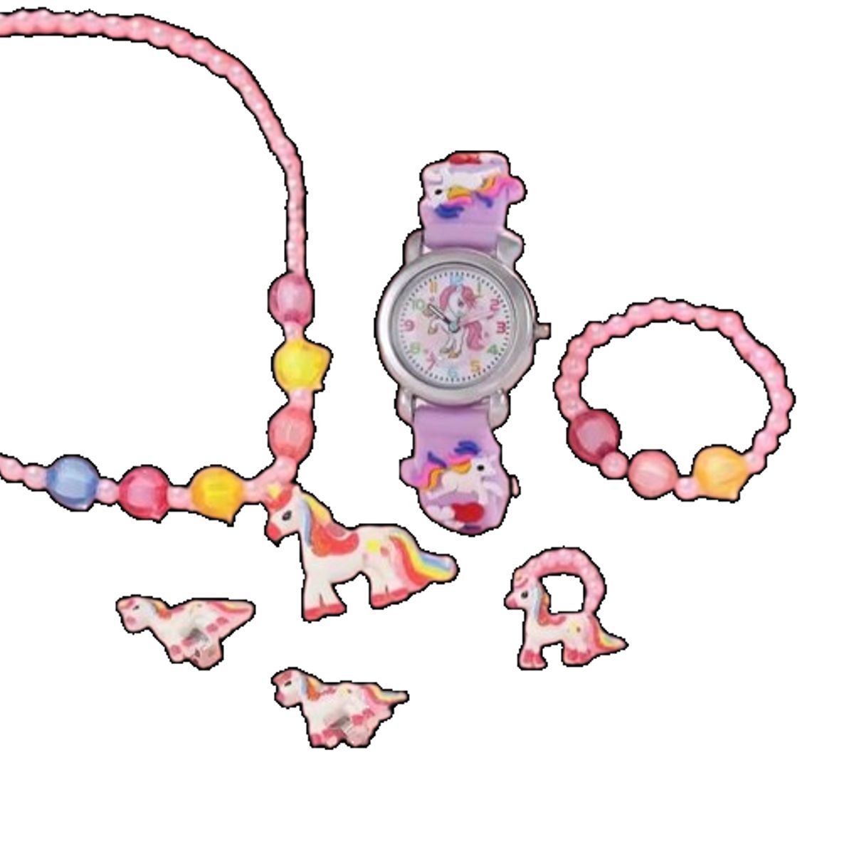 GENERICO - Pack reloj y accesorios lindos para niña