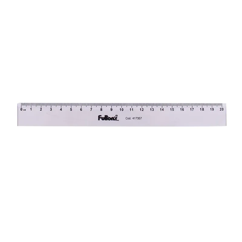 FULTONS - Regla Acrílica Biselada Humo 20cm Fultons