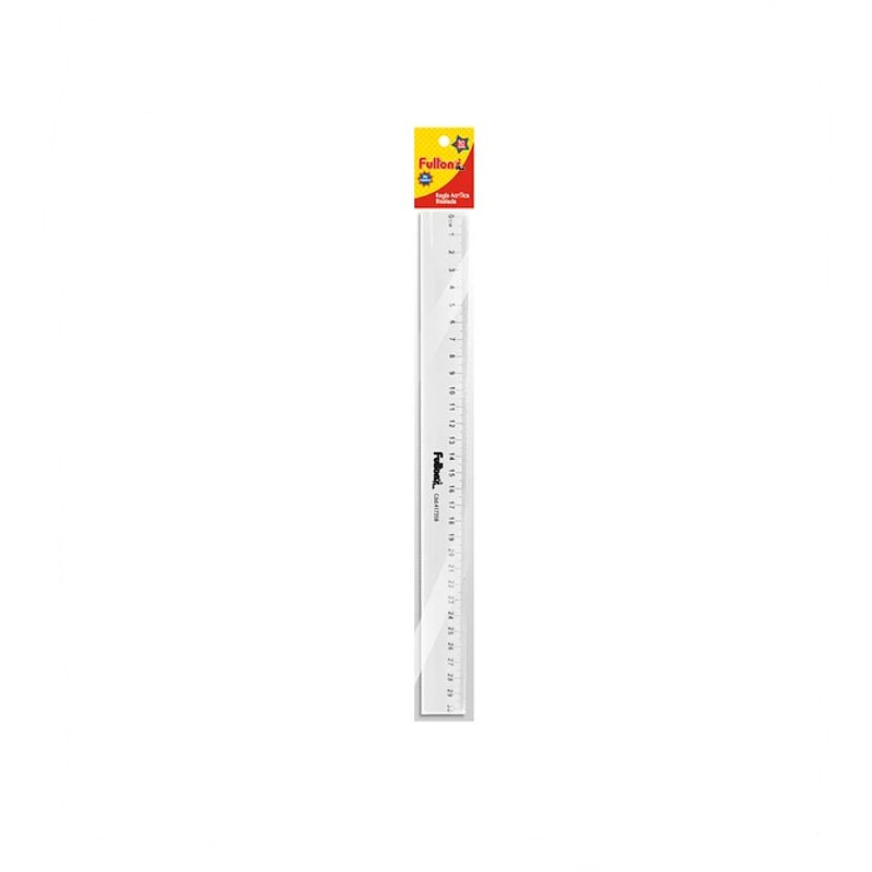 FULTONS - Regla Acrílica Biselada Humo 30cm Fultons
