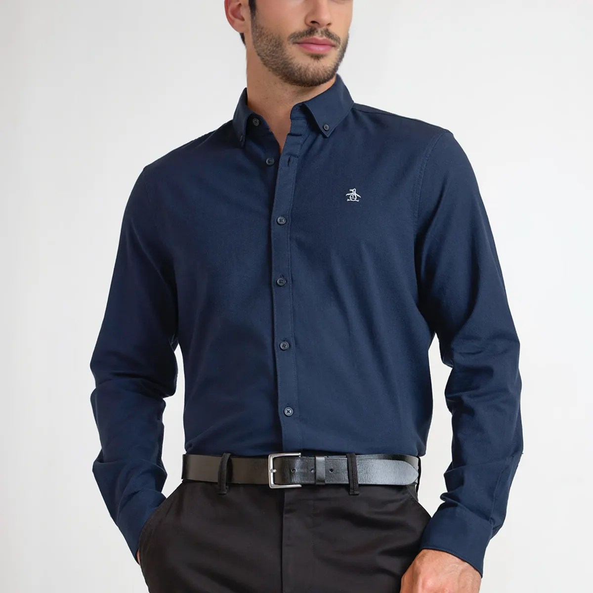 ORIGINAL PENGUIN - Camisa De Hombre Navy