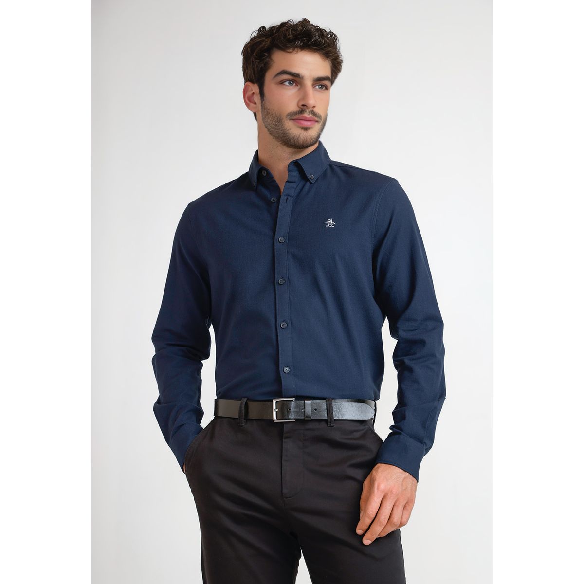 ORIGINAL PENGUIN - Camisa De Hombre Navy