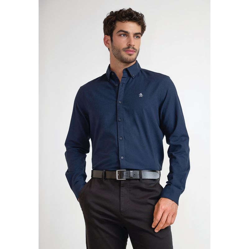 ORIGINAL PENGUIN - Camisa De Hombre Navy Original Penguin