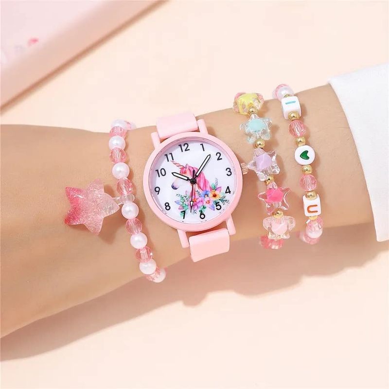 GENERICO - Pack reloj y accesorios lindos para niña
