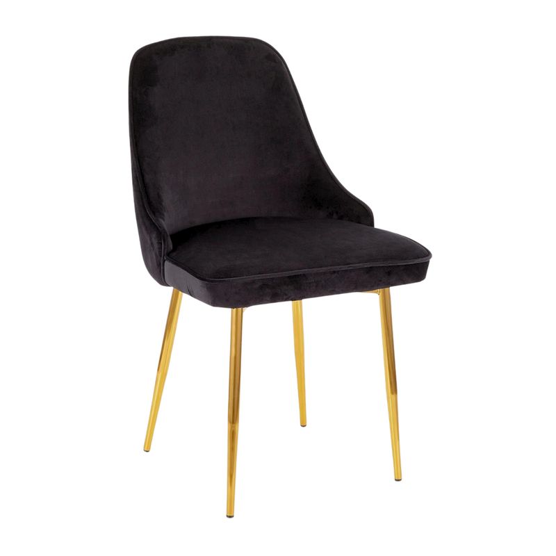 PANDALINO - Sitial Paris Negro - Terciopelo - Elegancia y Confort