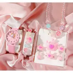 GENERICO - Pack reloj y accesorios lindos para niña