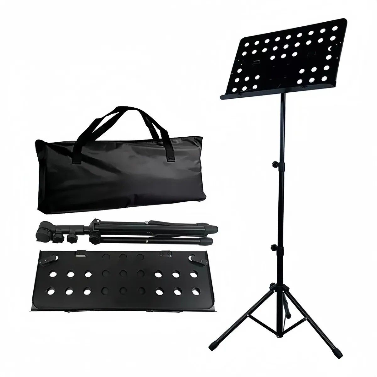 MUNDO MAGIA - Engrosada Atril Para Partitura Ajustable Plegable Con Bolsa