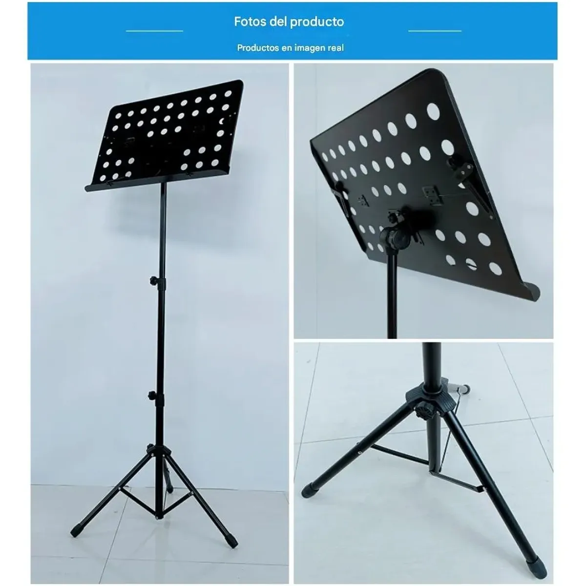 MUNDO MAGIA - Engrosada Atril Para Partitura Ajustable Plegable Con Bolsa