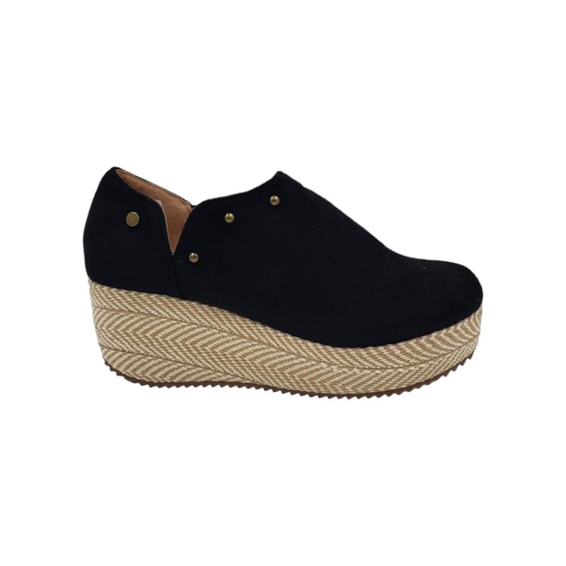HERIEL - Zapato Panchita Negro Plataforma