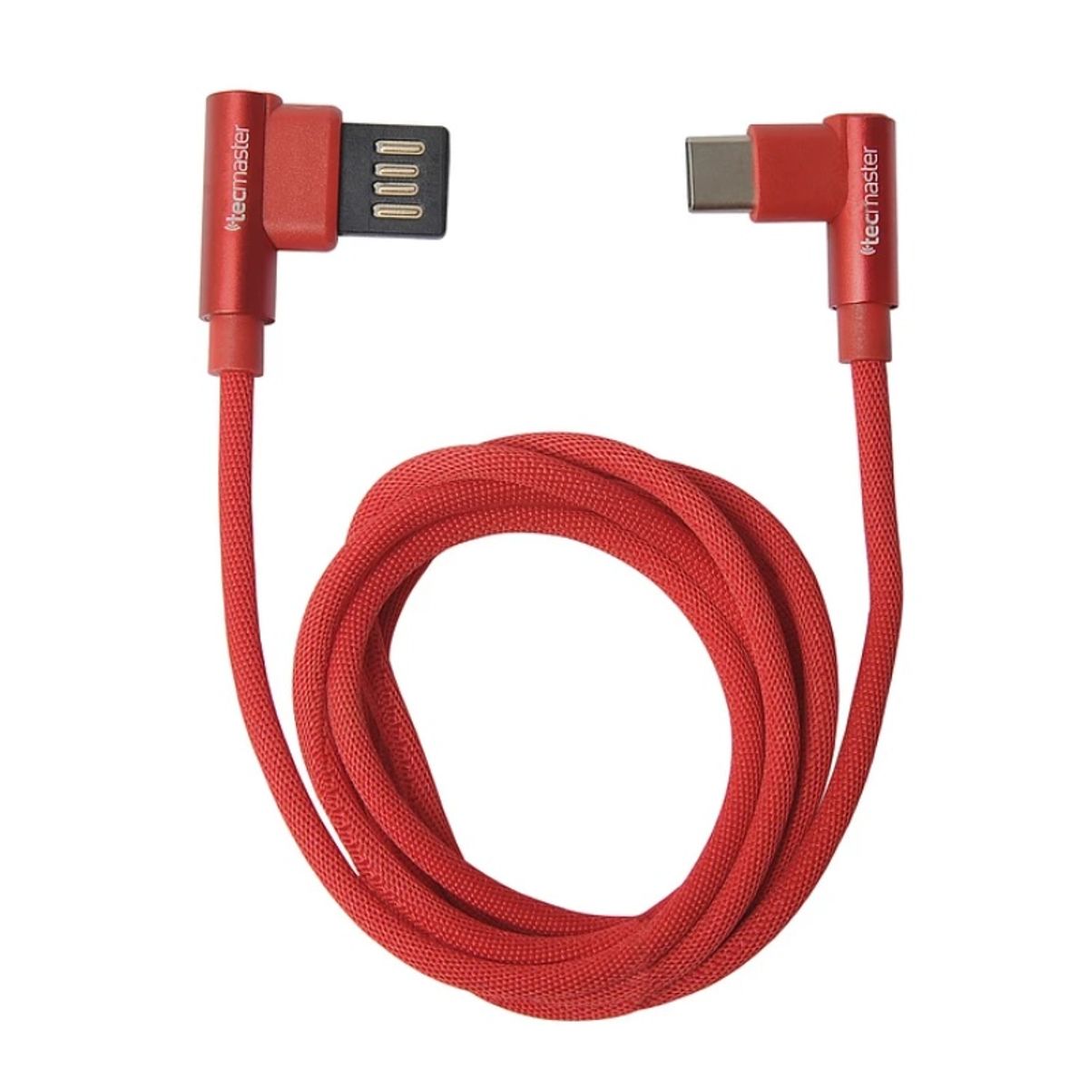 TECMASTER - Cable Cargador Para Celular Usb A Tipo C 90° Carga Rápida