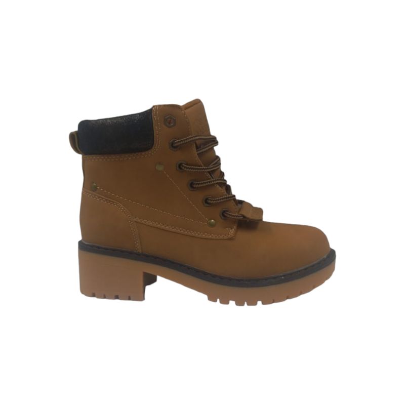 HERIEL - Botin Camel Plataforma Mujer