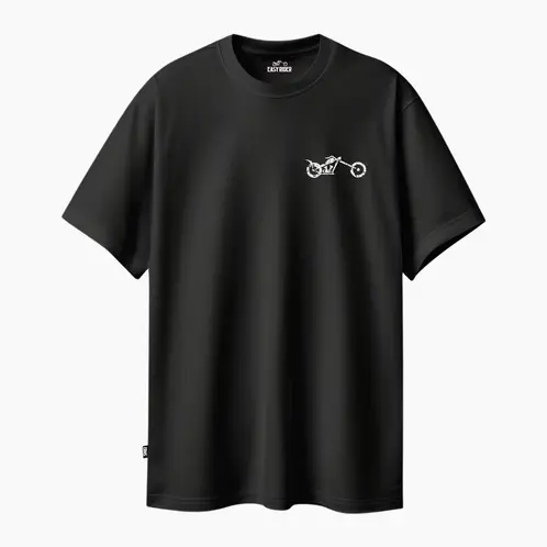 EASY RIDER MOTORSHOP - - Polera Classic Negra 100% Algodón