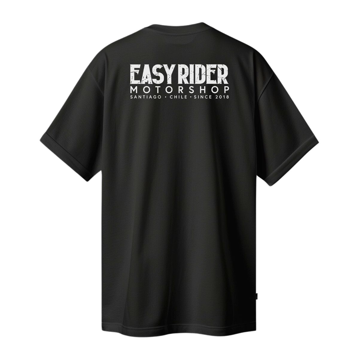EASY RIDER MOTORSHOP - EASY RIDER MOTORSHOP - Polera Classic Negra 100% Algodón