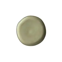 GENERICO - Set De 6 Plato Redondo Ceramica 20 Cm Linea Ekos - Beige - Tipo Gres