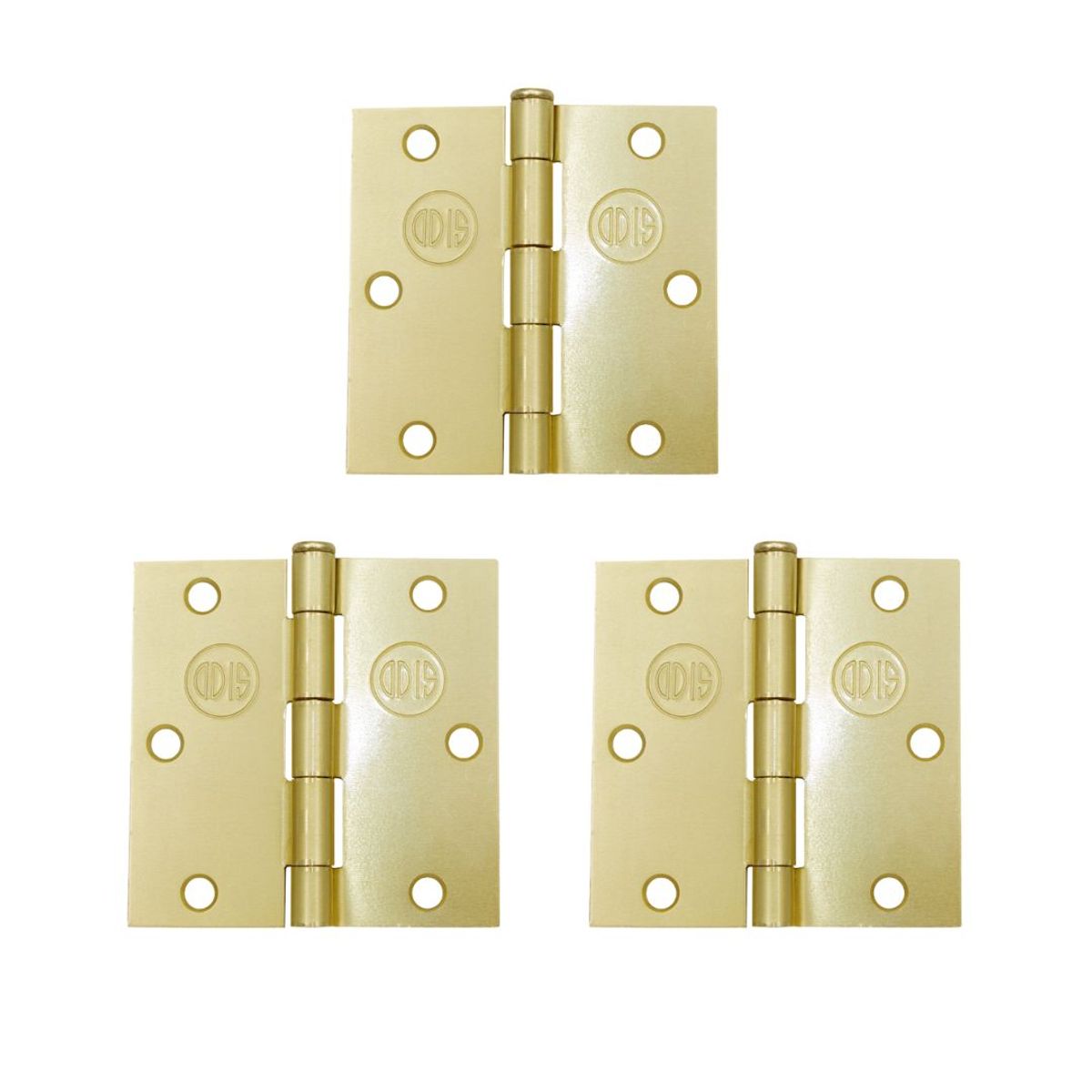 ODIS - Pack 3 Bisagra Acero Odis 3,5”×3,5”×2,0mm - Bronce