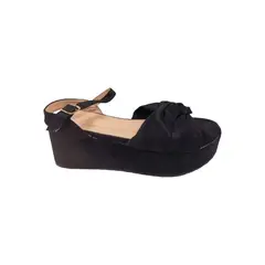 HERIEL - Sandalia Negra Plataforma Mujer