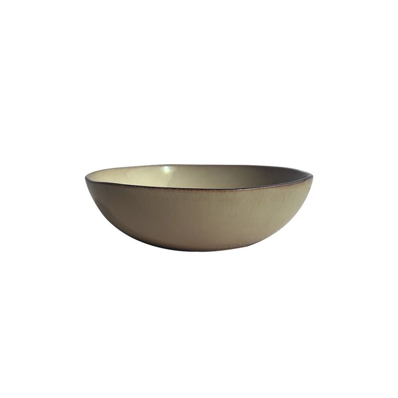 GENERICO - Set De 6 Bowl Redondo Ceramica 18X52 Cm Linea Ekos - Beige