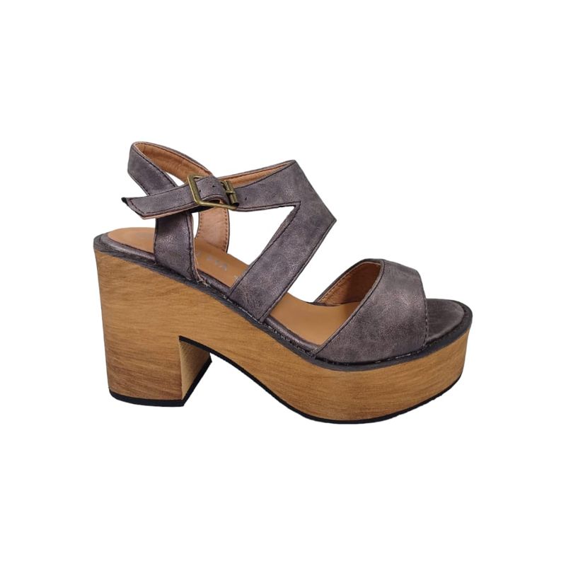 HERIEL - Sandalia Bronce Plataforma Mujer