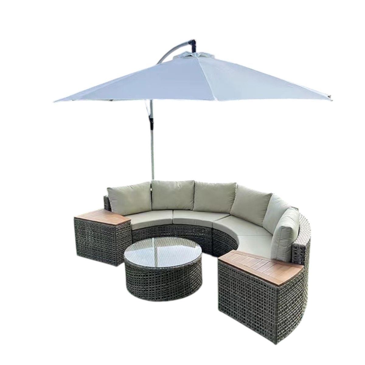 DECODREAMS - Juego de Terraza Lounge Natural