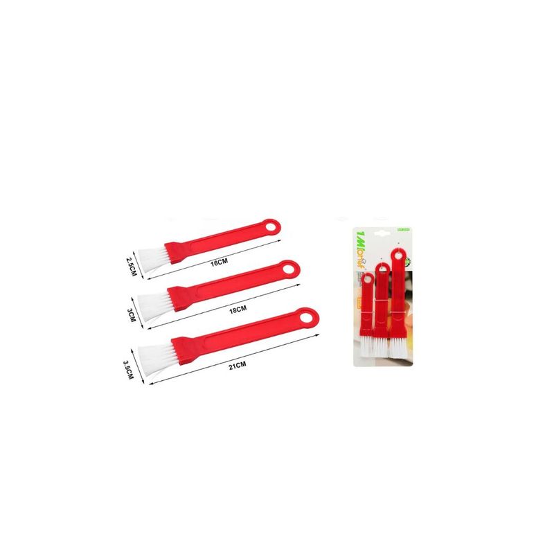 GENERICO - BROCHAS DE REPOSTERIA 3PCS