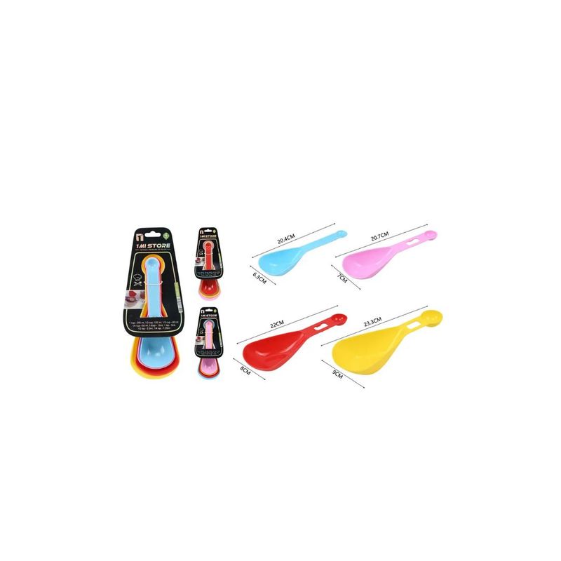 GENERICO - CUCHARA MEDIDORA DE COLOR 4PCS
