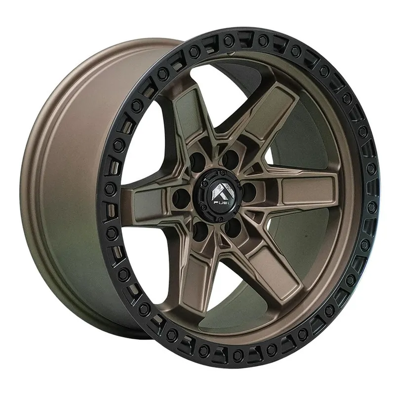 GENERICO - SET x4 Llantas 18x9 6X130 Et-5 KICKER6 MBRNZ-LMB