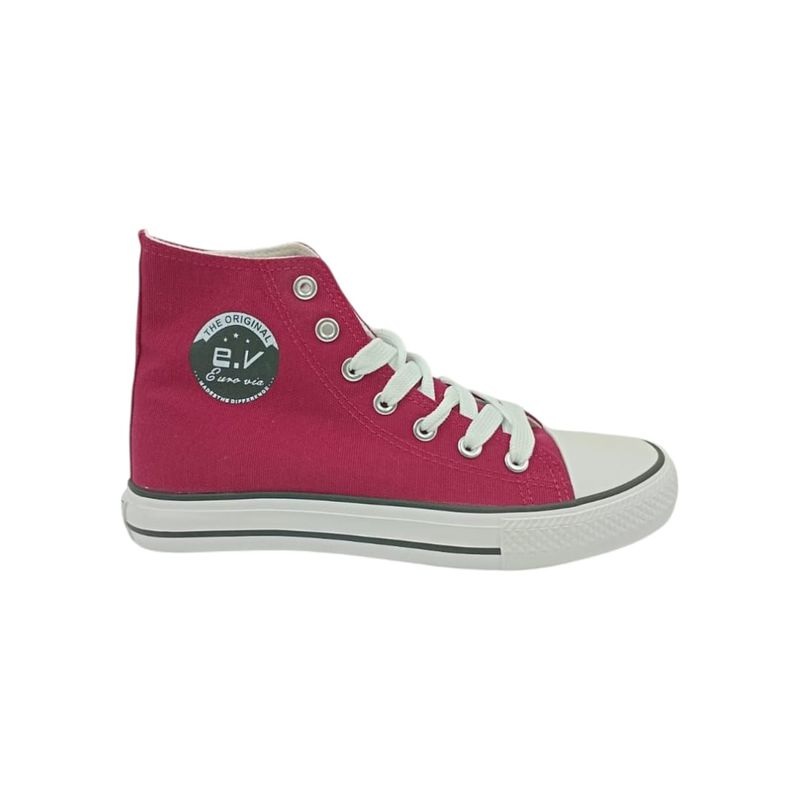 HERIEL - Zapatilla Burdeos Textil Mujer