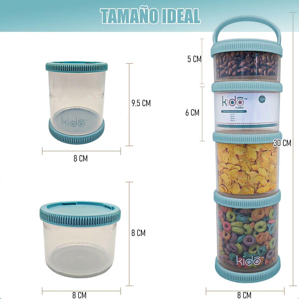 GENERICO - Recipientes Snack Contenedores Plastico Contenedor Alimentos