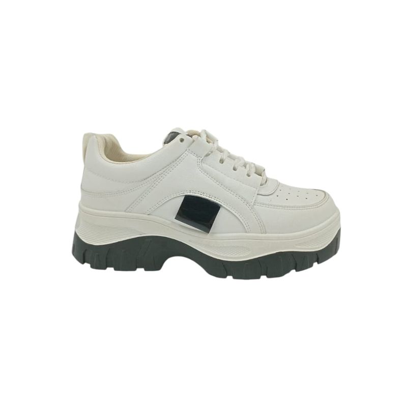 HERIEL - Zapatilla Blanca Plataforma Mujer