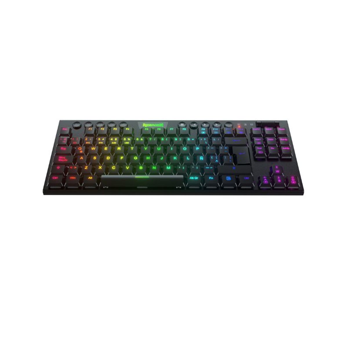 REDRAGON - Teclado Mecánico Redragon Horus K621 RGB SP TKL WiFi Negro