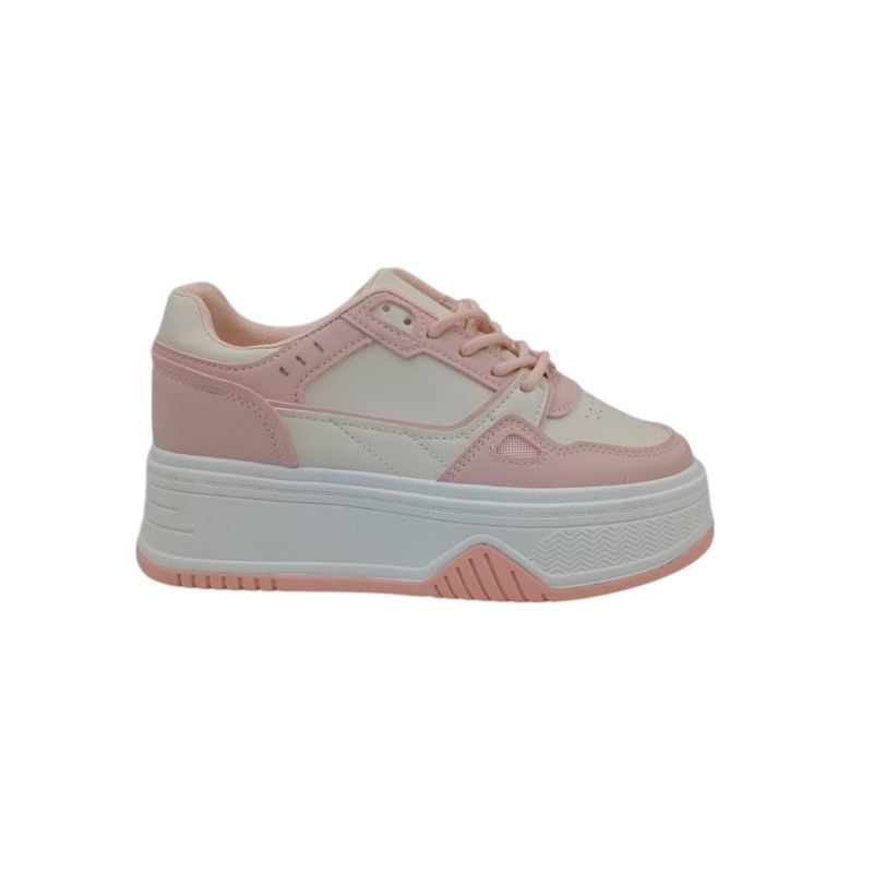 HERIEL - Zapatilla Rosa Plataforma Mujer