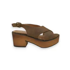 HERIEL - Sandalia Café Plataforma Mujer
