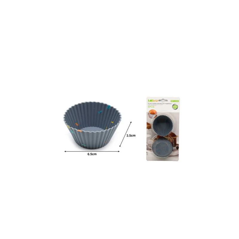 GENERICO - MOLDE DE SILICONA 6PCS REDONDOS
