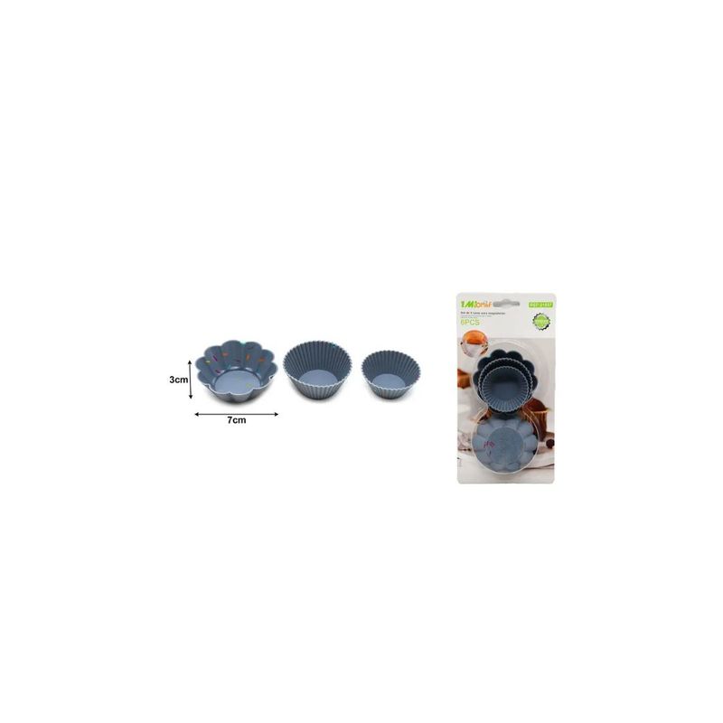 GENERICO - MOLDE DE SILICONA 6PCS VARIADO