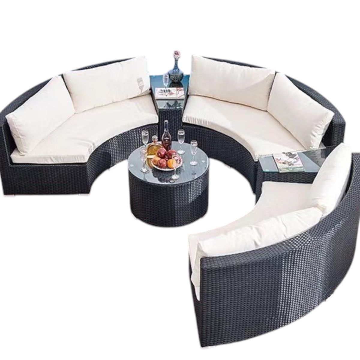 DECODREAMS - Juego de Terraza Oasis de Rattan